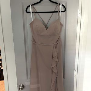 Azazie Naeem size 12 taupe